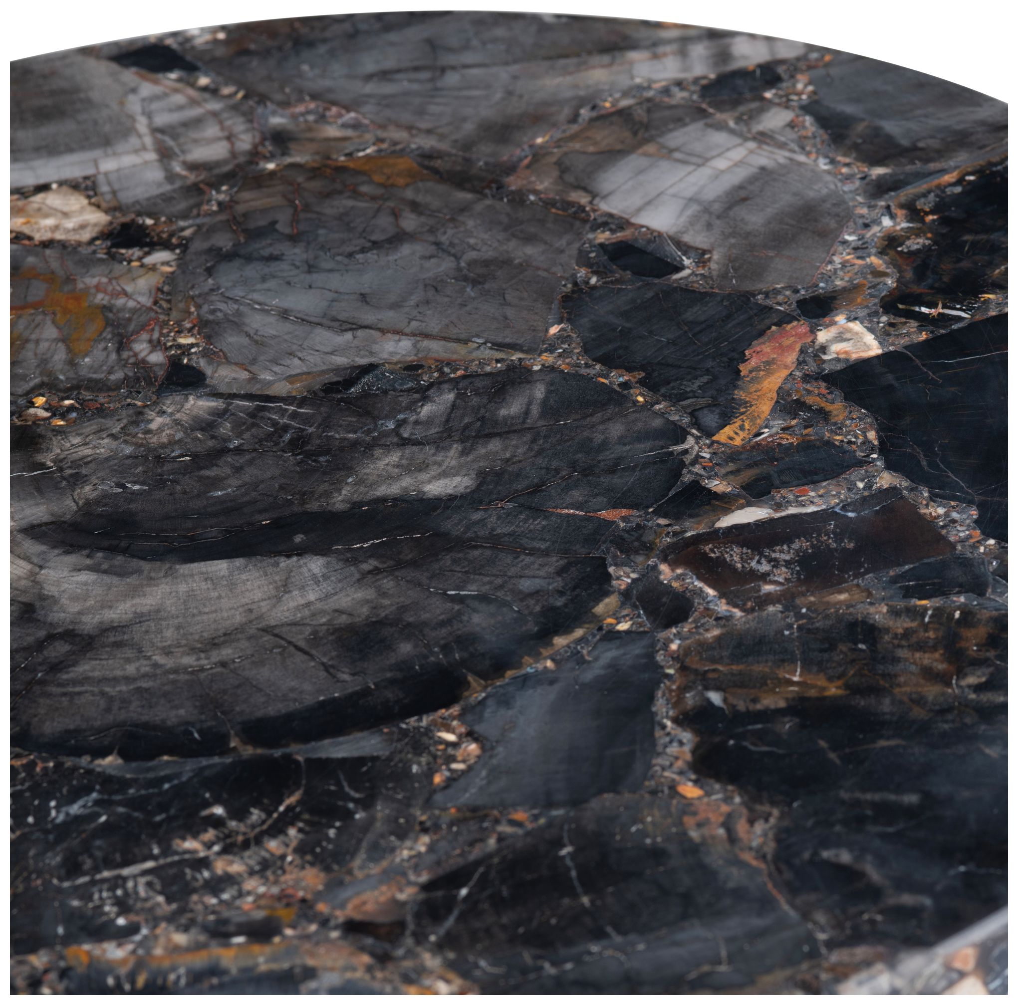 Image 2 Crestview Collection Pennington Petrified Wood Accent Table more views