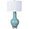 Crestview Collection Penta Blue Ceramic Jug Table Lamp