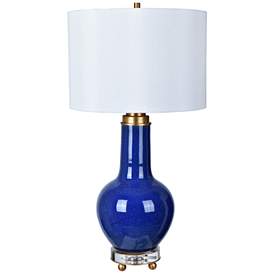 Image1 of Crestview Collection Penta Royal Blue and Gold Table Lamp