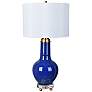 Crestview Collection Penta Royal Blue and Gold Table Lamp