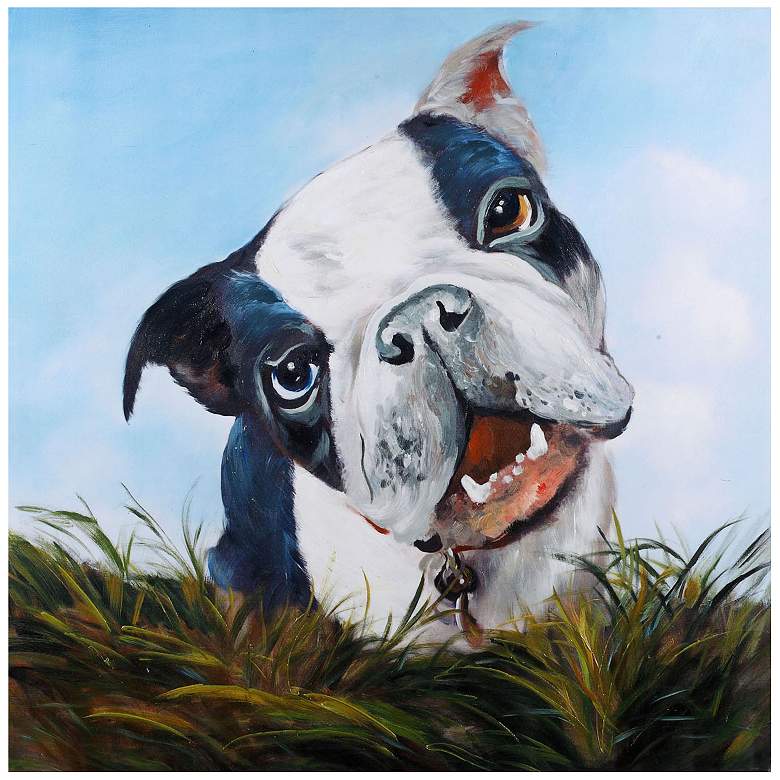 Image 1 Crestview Collection Pete Hand-Painted 40 inch Square Wall Art