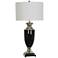 Crestview Collection Phelps Black and Chrome Urn Table Lamp