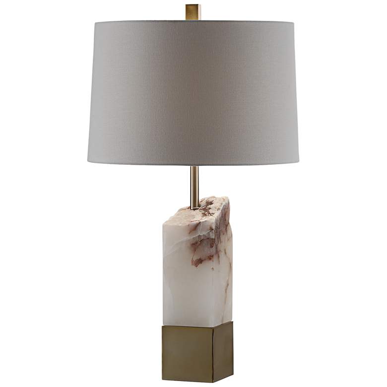 Image 1 Crestview Collection Phoenix Chisel Cut Alabaster Table Lamp