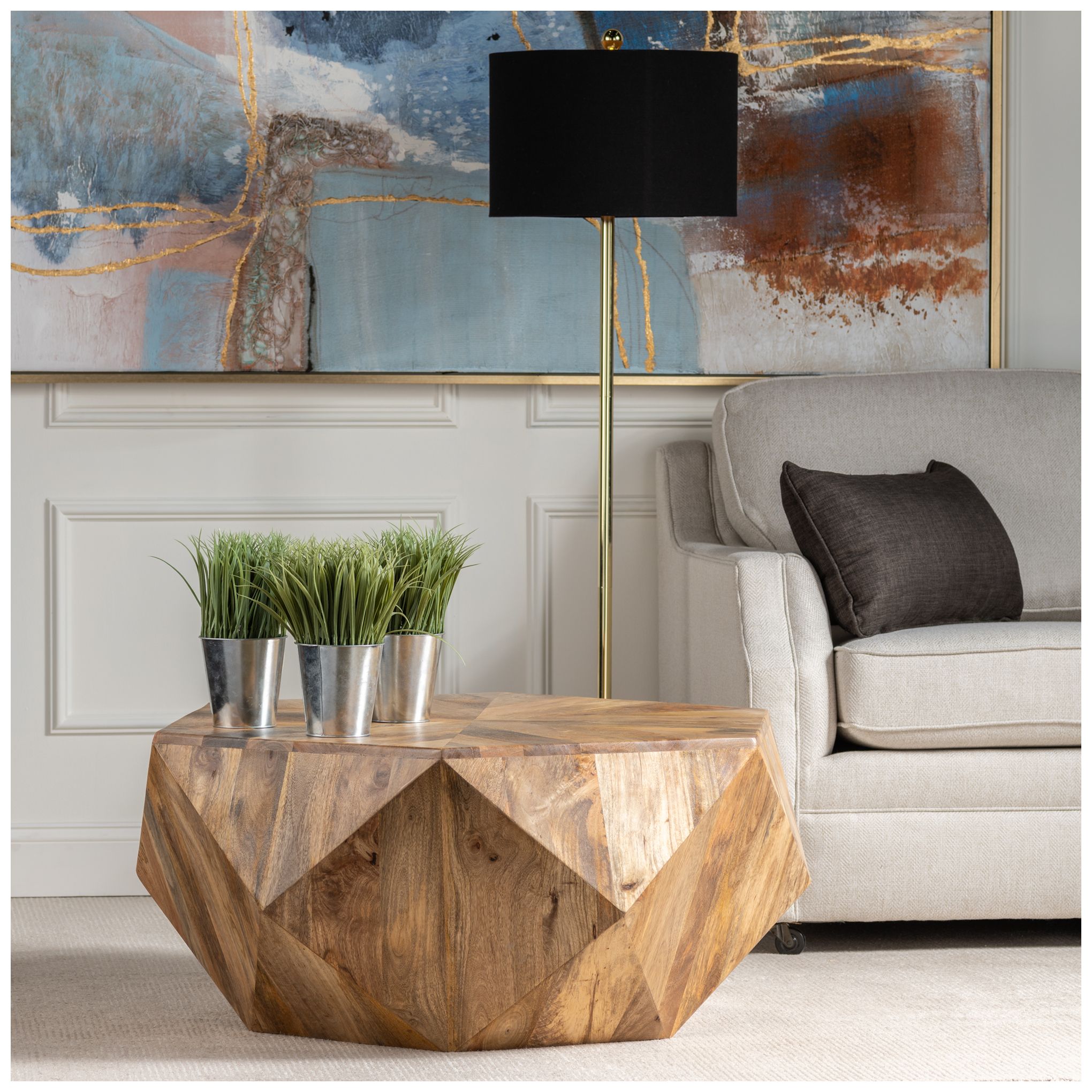 Image 2 Crestview Collection Pleasant Hill 40"W Brown Cocktail Table more views