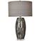 Crestview Collection Pompe Gray Obsidian Ceramic Table Lamp