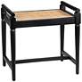 1_Crestview Collection Port Royal 21 3/4"W Black Accent Bench