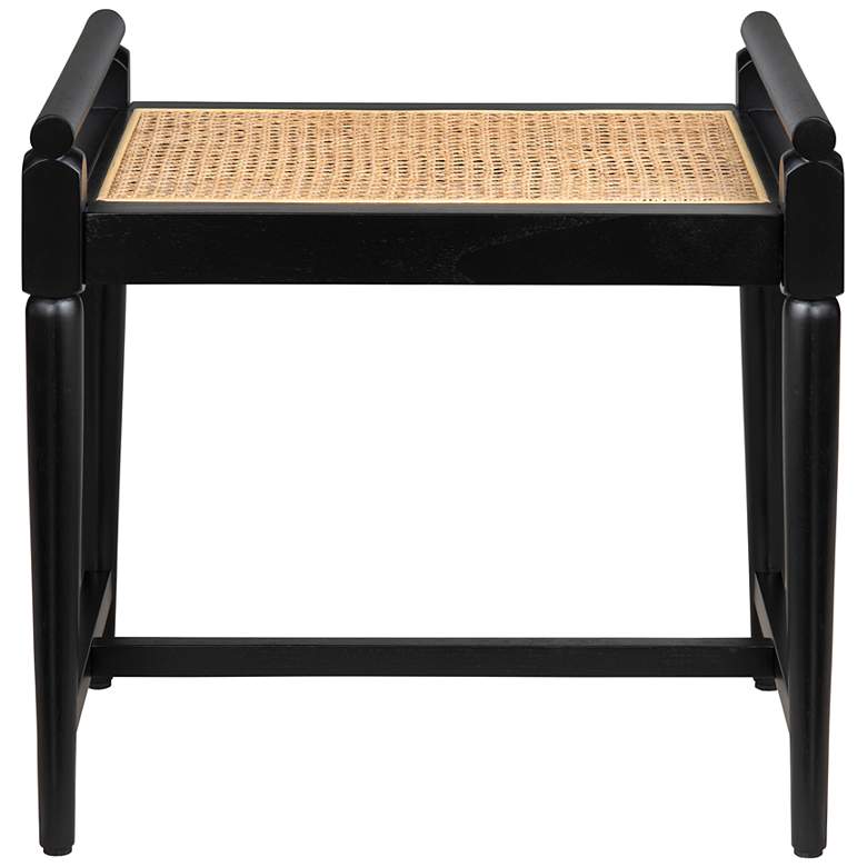 Image 2 Crestview Collection Port Royal 21 3/4"W Black Accent Bench more views