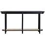 1_Crestview Collection Port Royal 64" Wide Black Console Table