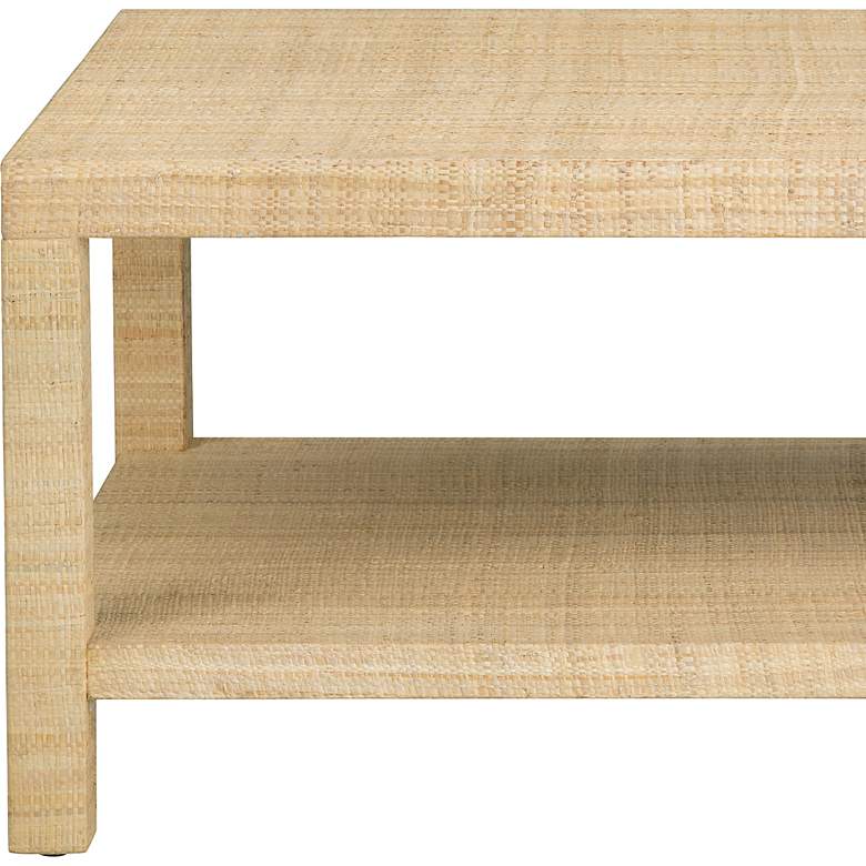 Image 2 Crestview Collection Providence Raffia Cocktail Table more views
