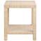 Crestview Collection Providence Raffia End Table