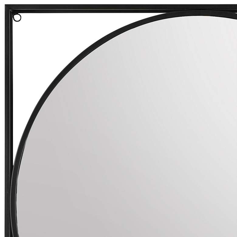 Image 2 Crestview Collection Quincy Black 30" Square Wall Mirror more views