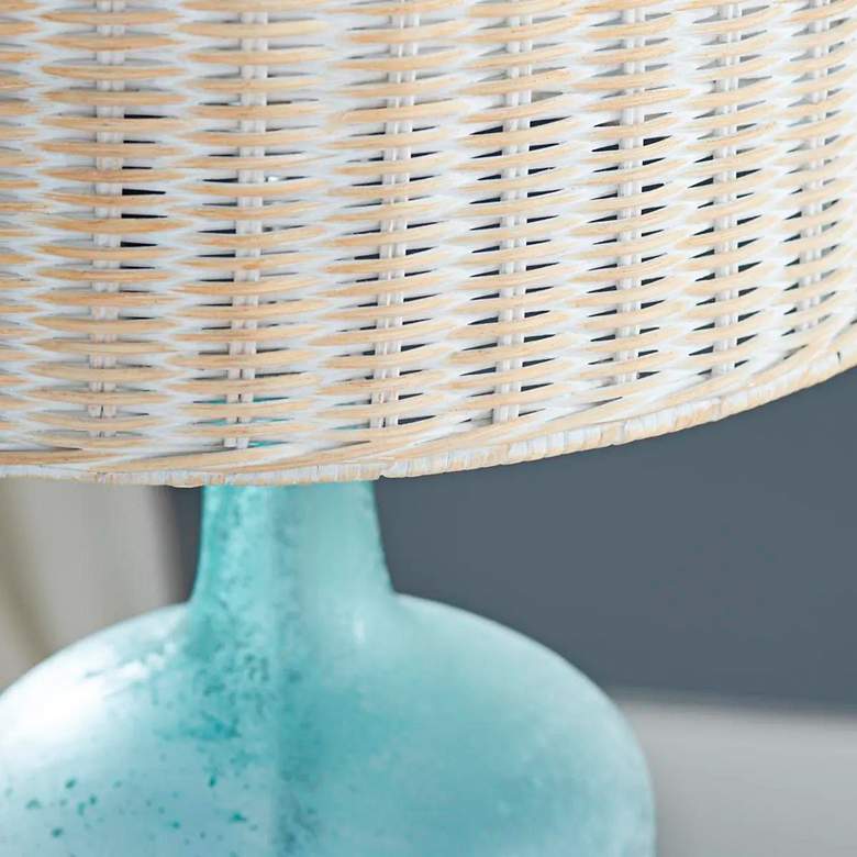 Image 4 Crestview Collection Rainey Coastal Bottle Glass Table Lamp more views