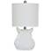 Crestview Collection Raleigh White Ceramic Table Lamp