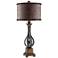 Crestview Collection Rambler Embossed Leather Table Lamp