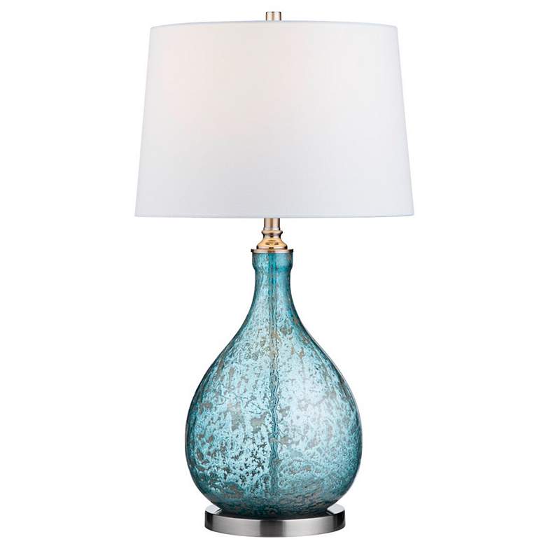 Image 6 Crestview Collection Rayne 32 1/4" High Blue Tears Glass Table Lamp more views
