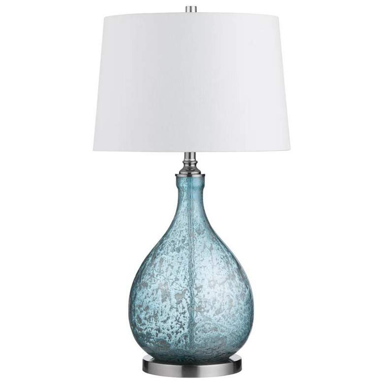 Image 1 Crestview Collection Rayne Blue Tears Glass Table Lamp