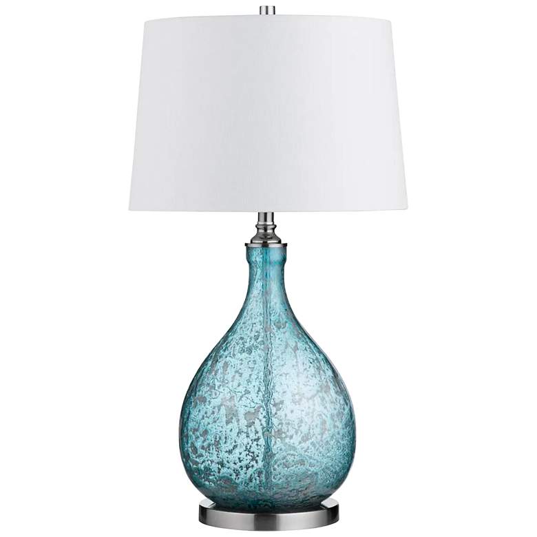 Image 2 Crestview Collection Rayne Blue Tears Glass Table Lamp