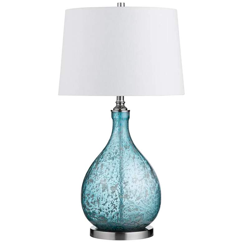 Image 1 Crestview Collection Rayne Blue Tears Glass Table Lamp