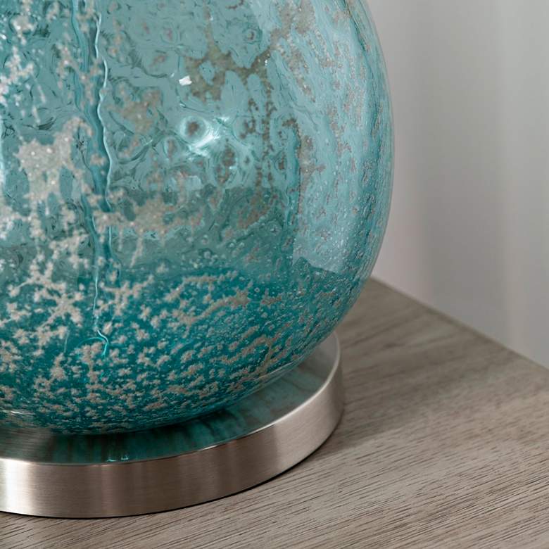 Image 4 Crestview Collection Rayne Blue Tears Glass Table Lamp more views