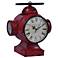 Crestview Collection Red 12 1/2" High Valve Clock 1