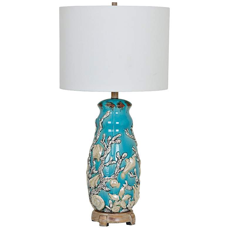Image 1 Crestview Collection Reef Turk and Coral Table Lamp