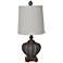 Crestview Collection Reer Shell Blue Coastal Table Lamp