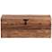 Crestview Collection Remington 39" Wide Brown Storage Trunk