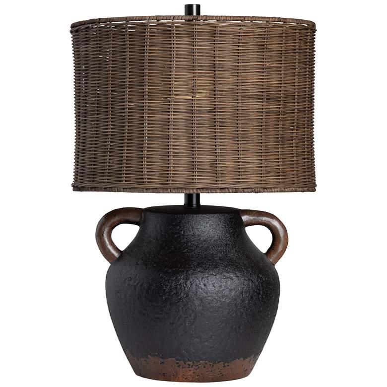 Image 1 Crestview Collection Remington Rustic Jug Ceramic Table Lamp
