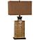 Crestview Collection Reserve Caramel Ceramic Table Lamp