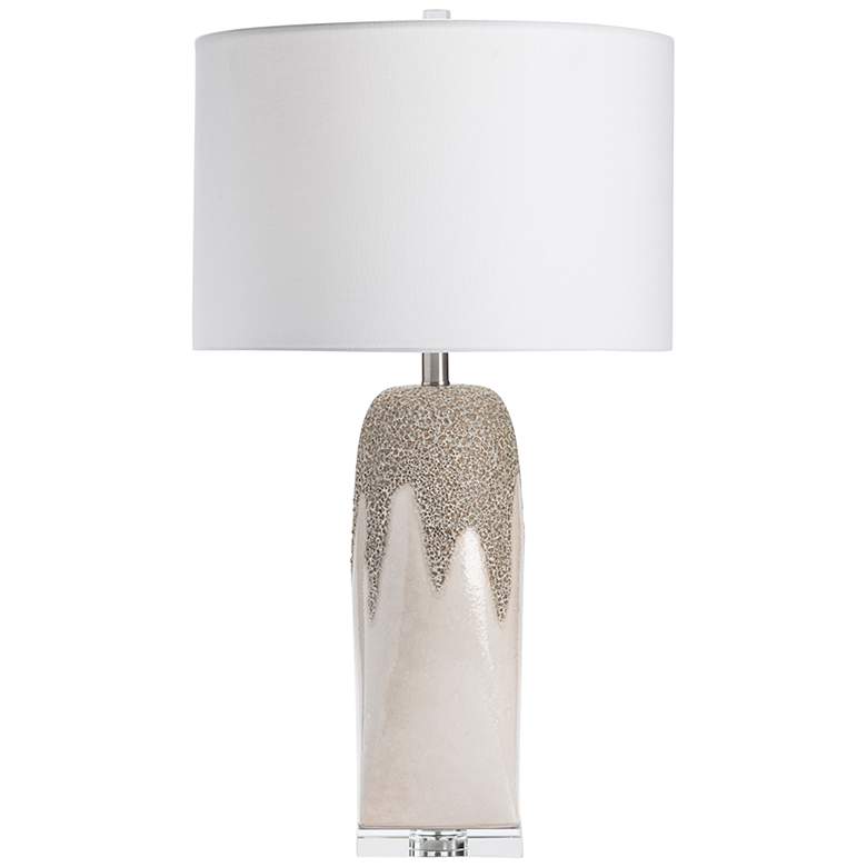 Image 2 Crestview Collection Rhiannon Cream Ceramic Table Lamp