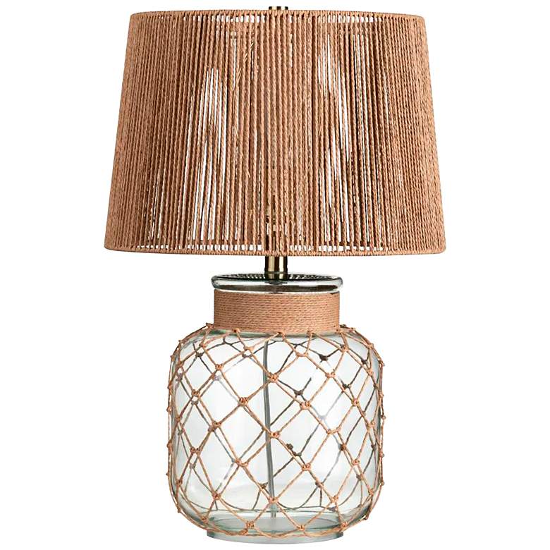 Image 2 Crestview Collection Richards Glass and Rope Table Lamp