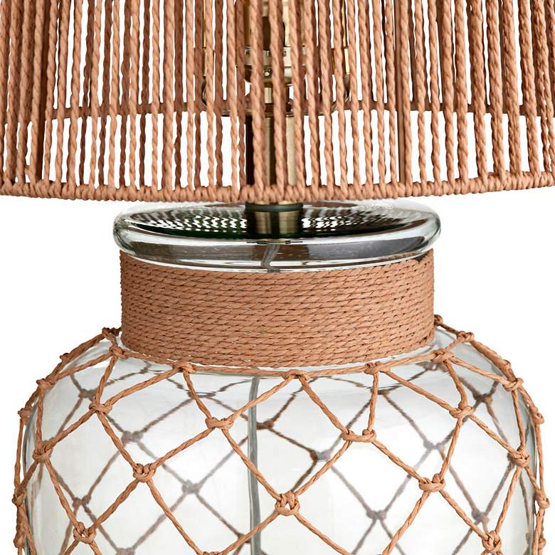Image 4 Crestview Collection Richards Glass and Rope Table Lamp more views