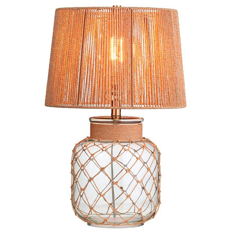 Image 5 Crestview Collection Richards Glass and Rope Table Lamp more views