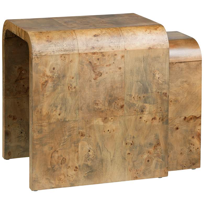 Image 1 Crestview Collection Richmond Mappa Burl Nested Tables
