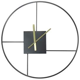 Image1 of Crestview Collection Right Time Metal Wall Clock