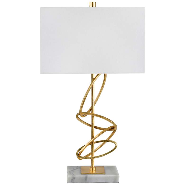 Image 3 Crestview Collection Ringo 29 1/2" High Modern Gold Rings Table Lamp