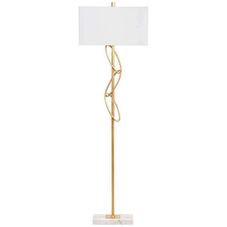 Image 2 Crestview Collection Ringo Gold Floor Lamp