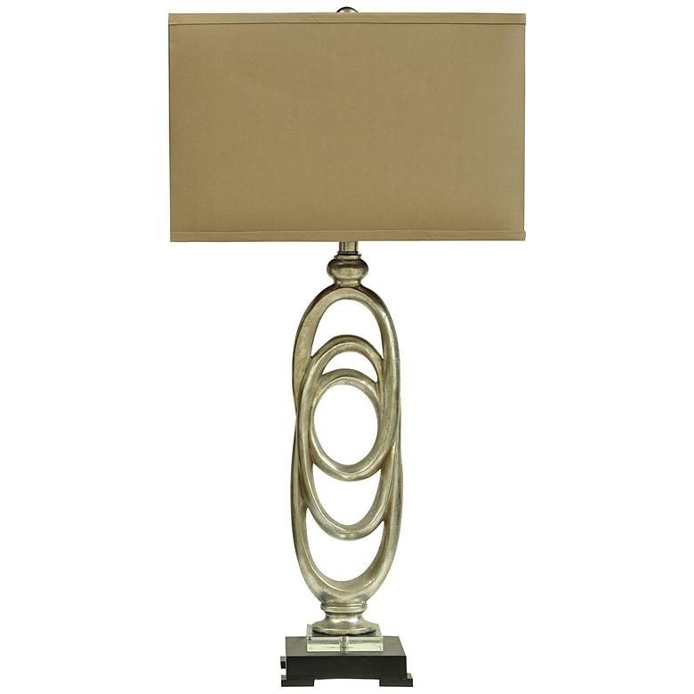 Image 1 Crestview Collection Rings Toasted Silver Table Lamp