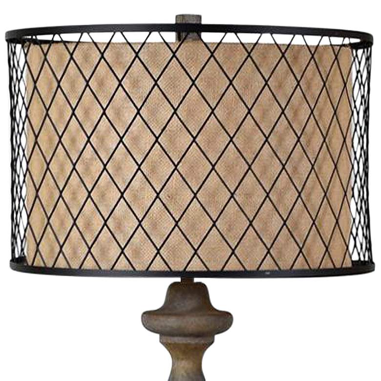Image 2 Crestview Collection Rivoire Antiqued Graywash Floor Lamp more views