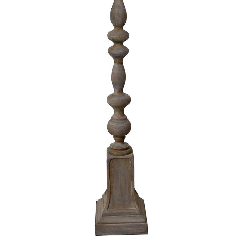 Image 3 Crestview Collection Rivoire Antiqued Graywash Floor Lamp more views