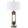 Crestview Collection Roark 33.25" Modern Marble and Metal Table Lamp
