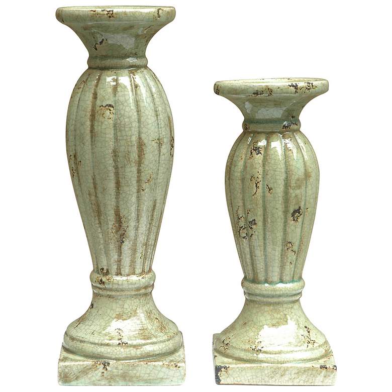 Image 1 Crestview Collection Rochester Pillar Candle Holder Set of 2