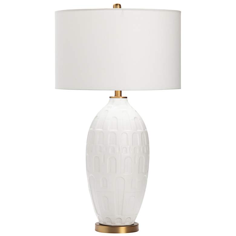 Image 1 Crestview Collection Rock Springs White Ceramic Table Lamp