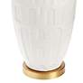 2_Crestview Collection Rock Springs White Ceramic Table Lamp more views