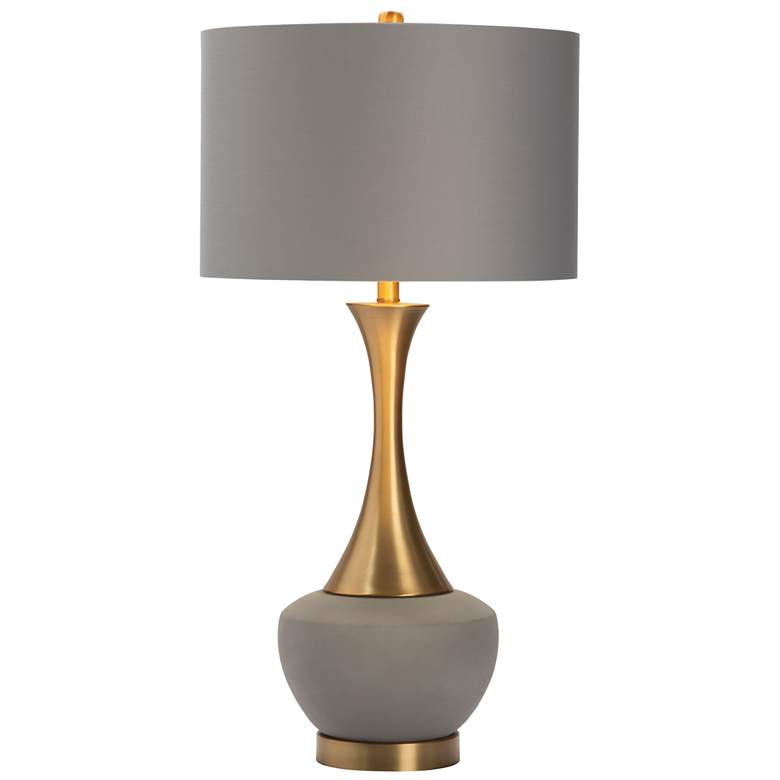Image 1 Crestview Collection Romia 34 1/2" Gray Modern Ceramic Table Lamp
