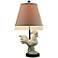 Crestview Collection Rooster Antique White Table Lamp