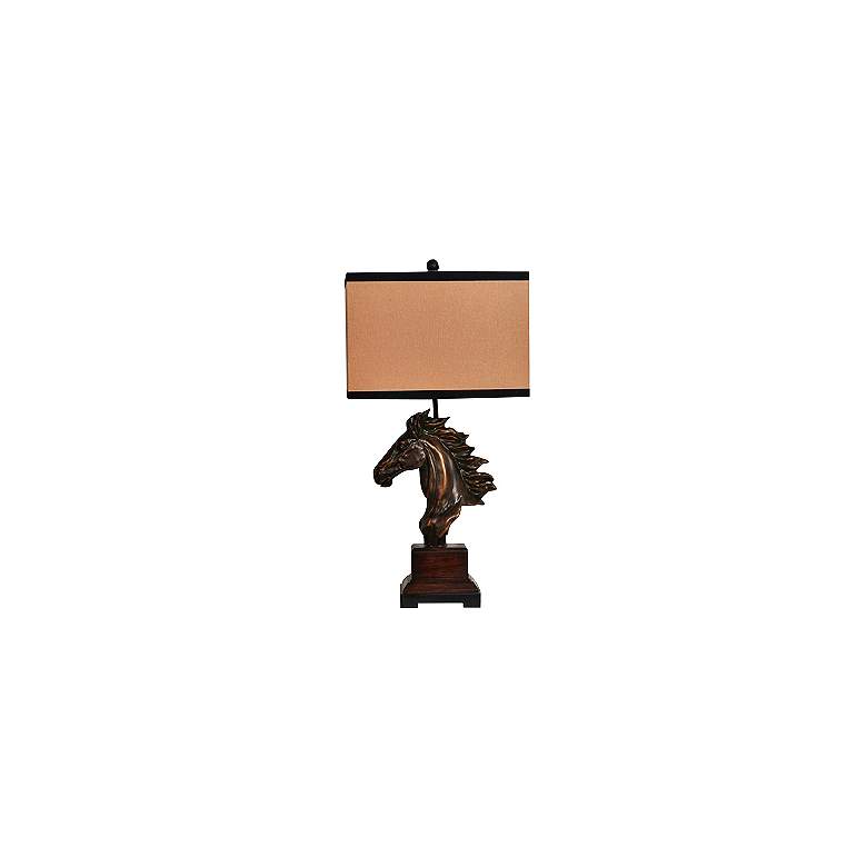 Image 1 Crestview Collection Running Free Bronze Horse Table Lamp