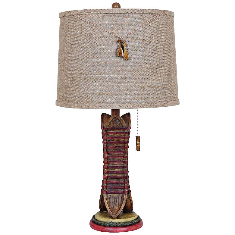 Image 1 Crestview Collection Rustic Canoe Table Lamp