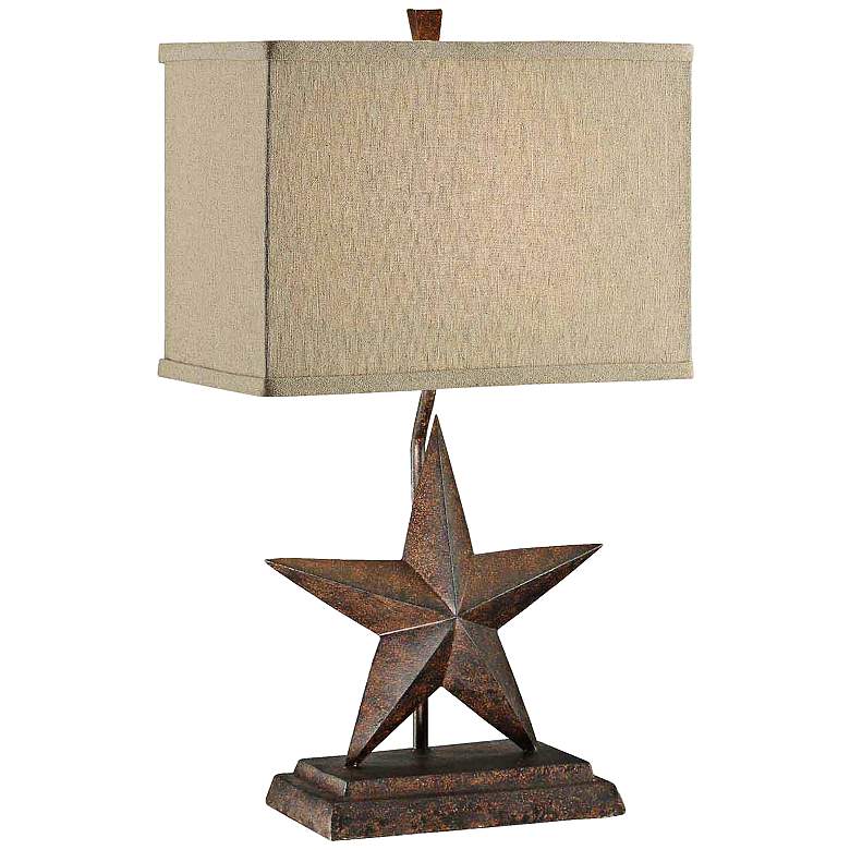 Image 1 Crestview Collection Rustic Star Table Lamp