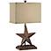 Crestview Collection Rustic Star Table Lamp